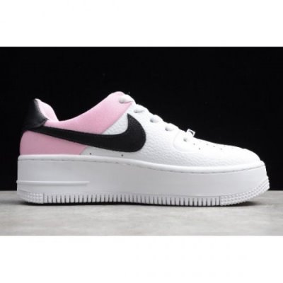 Nike Bayan Air Force 1 Beyaz / Siyah / Pembe Kaykay Ayakkabı Türkiye - 2687B3AM